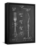 Dinner Fork Patent-null-Framed Stretched Canvas