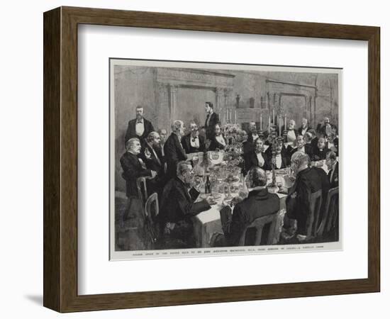 Dinner Given by the Empire Club to Sir John Alexander Macdonald-null-Framed Giclee Print