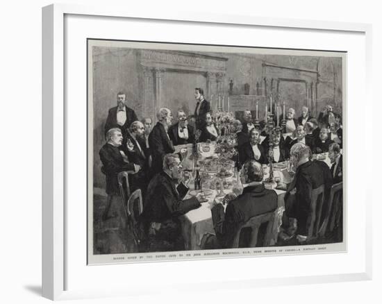 Dinner Given by the Empire Club to Sir John Alexander Macdonald-null-Framed Giclee Print