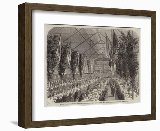 Dinner Given by the Liberal Electors of Winchester to Mr Bonham Carter-null-Framed Giclee Print