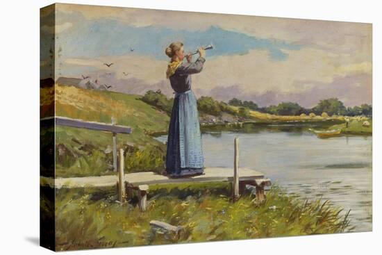 Dinner Horn-Abbott Fuller Graves-Stretched Canvas