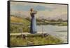 Dinner Horn-Abbott Fuller Graves-Framed Stretched Canvas