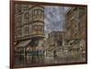 Dinner Hour, San Francisco, Ellis & Market St.-Stanton Manolakas-Framed Giclee Print