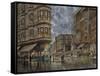 Dinner Hour, San Francisco, Ellis & Market St.-Stanton Manolakas-Framed Stretched Canvas