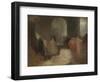 Dinner in a Great Room with Figures in Costume-J. M. W. Turner-Framed Giclee Print