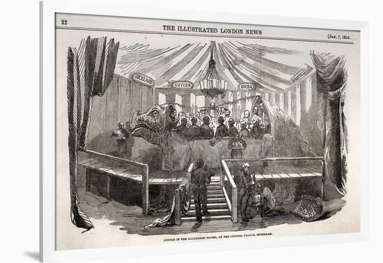 Dinner In Iguanodon Dinosaur-Stewart Stewart-Framed Photographic Print