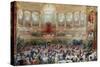 Dinner in the Salle des Spectacles at Versailles, 1854-Eugene Louis Lami-Stretched Canvas