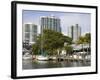 Dinner Key Marina in Coconut Grove, Miami, Florida, United States of America, North America-Richard Cummins-Framed Photographic Print