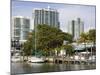 Dinner Key Marina in Coconut Grove, Miami, Florida, United States of America, North America-Richard Cummins-Mounted Photographic Print