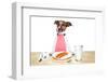 Dinner Meal at Table Dog-Javier Brosch-Framed Photographic Print