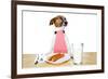 Dinner Meal at Table Dog-Javier Brosch-Framed Photographic Print