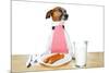 Dinner Meal at Table Dog-Javier Brosch-Mounted Photographic Print