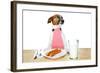 Dinner Meal at Table Dog-Javier Brosch-Framed Photographic Print