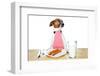 Dinner Meal at Table Dog-Javier Brosch-Framed Photographic Print