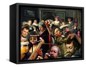 Dinner Music-Barry Kite-Framed Stretched Canvas