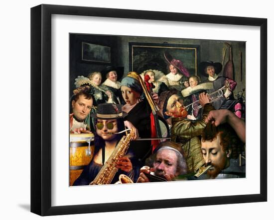 Dinner Music-Barry Kite-Framed Art Print