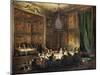 Dinner of the Prince of Conti (1717-76) in the Temple, 1766-Michel Barthélémy Ollivier-Mounted Giclee Print
