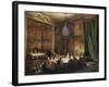 Dinner of the Prince of Conti (1717-76) in the Temple, 1766-Michel Barthélémy Ollivier-Framed Giclee Print