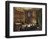 Dinner of the Prince of Conti (1717-76) in the Temple, 1766-Michel Barthélémy Ollivier-Framed Giclee Print