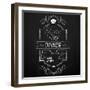 Dinner on the Restaurant Menu Chalkboard-incomible-Framed Art Print