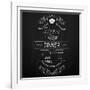 Dinner on the Restaurant Menu Chalkboard-incomible-Framed Art Print