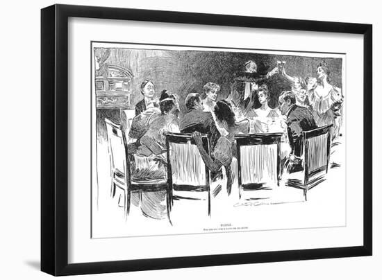 Dinner Party, 1894-Charles Dana Gibson-Framed Giclee Print