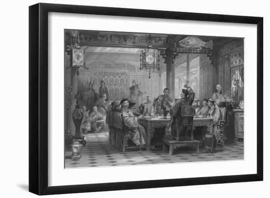 'Dinner Party at a Mandarin's House', 1843-G Paterson-Framed Giclee Print