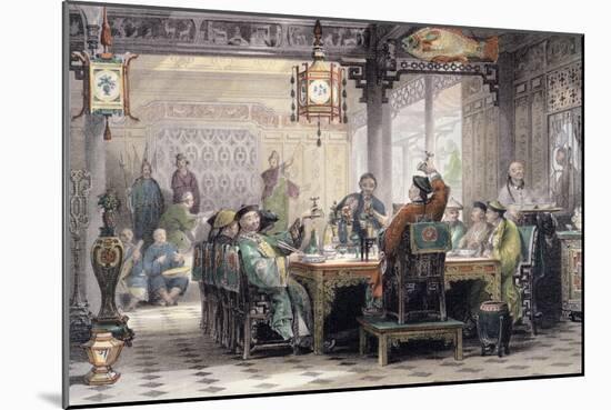 'Dinner Party at a Mandarin's House', China, 1843-G Patterson-Mounted Giclee Print
