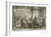 Dinner Party at a Mandarin's House-Thomas Allom-Framed Giclee Print