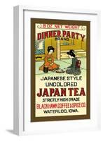 Dinner Party Brand-null-Framed Art Print