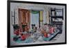 Dinner Party, Victorian Home, 2004, (Watercolor)-Anthony Butera-Framed Giclee Print