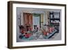 Dinner Party, Victorian Home, 2004, (Watercolor)-Anthony Butera-Framed Giclee Print