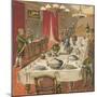 Dinner Party-English School-Mounted Giclee Print