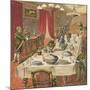 Dinner Party-English School-Mounted Giclee Print