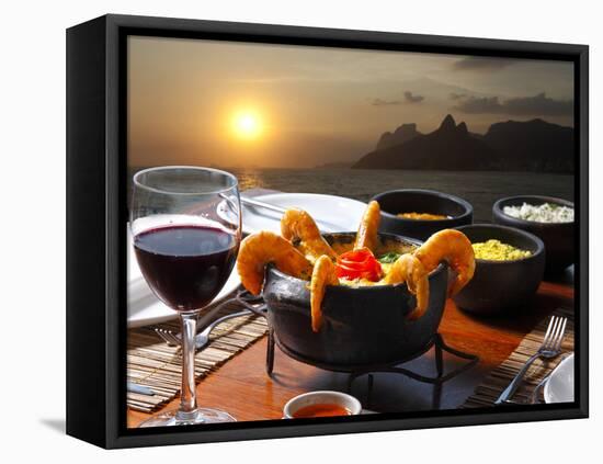 Dinner Rio De Janeiro-luiz rocha-Framed Stretched Canvas