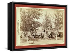 Dinner Scene-John C. H. Grabill-Framed Stretched Canvas