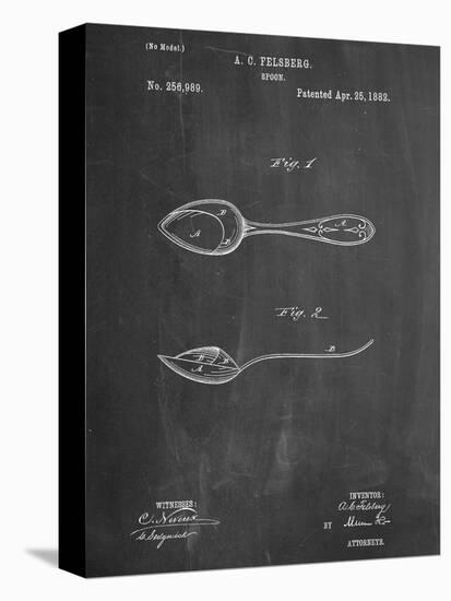 Dinner Spoon Patent-null-Stretched Canvas