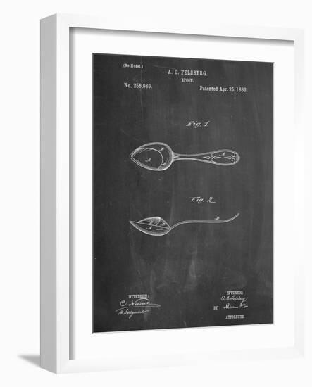 Dinner Spoon Patent-null-Framed Art Print