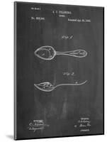 Dinner Spoon Patent-null-Mounted Art Print