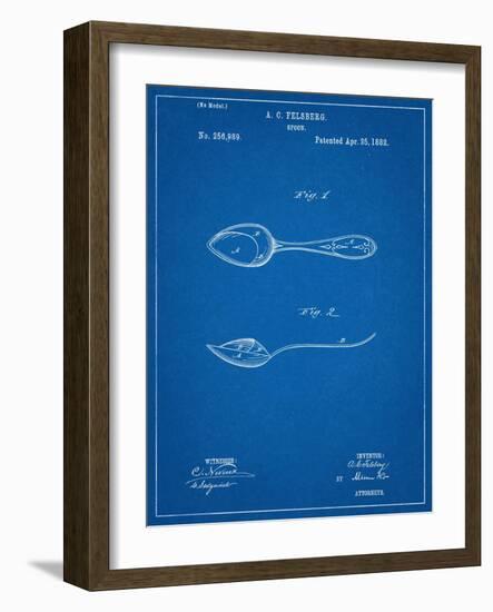 Dinner Spoon Patent-null-Framed Art Print