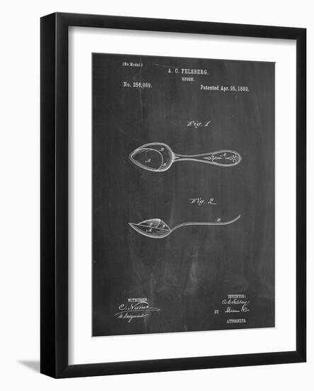 Dinner Spoon Patent-null-Framed Art Print