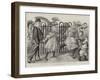 Dinner Time at the Zoological Gardens, Here Comes the Keeper!-Charles Paul Renouard-Framed Giclee Print