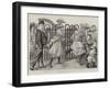 Dinner Time at the Zoological Gardens, Here Comes the Keeper!-Charles Paul Renouard-Framed Giclee Print