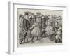 Dinner Time at the Zoological Gardens, Here Comes the Keeper!-Charles Paul Renouard-Framed Giclee Print