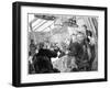 Dinner Time in the First Class Dining Saloon of an Atlantic Steamer on a Stormy Day, C1890-null-Framed Giclee Print