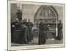 Dinner Time, Outside the Refectory Door-Frank W. W. Topham-Mounted Giclee Print