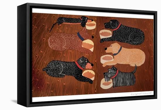 Dinner Time-Stephen Huneck-Framed Stretched Canvas