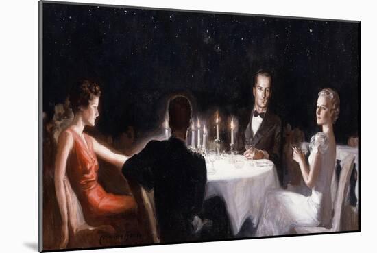 Dinner unter Sternen (Dinner Under the Stars)-McClelland Barclay-Mounted Giclee Print