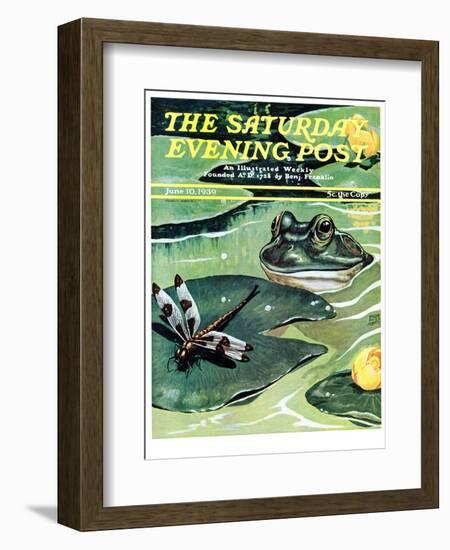 "Dinnertime!," Saturday Evening Post Cover, June 10, 1939-Jacob Bates Abbott-Framed Giclee Print