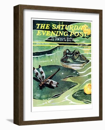 "Dinnertime!," Saturday Evening Post Cover, June 10, 1939-Jacob Bates Abbott-Framed Giclee Print